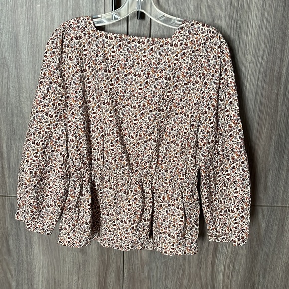 Madewell Corduroy Peplum Top - Picture 8 of 16